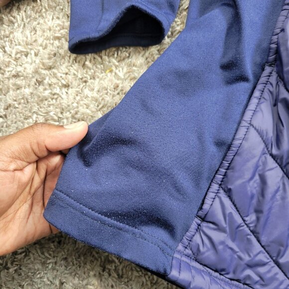 Straight Down Jacket Womens Small Blue Full Zip Golf Quilted Fleece - Picture 4 of 9
